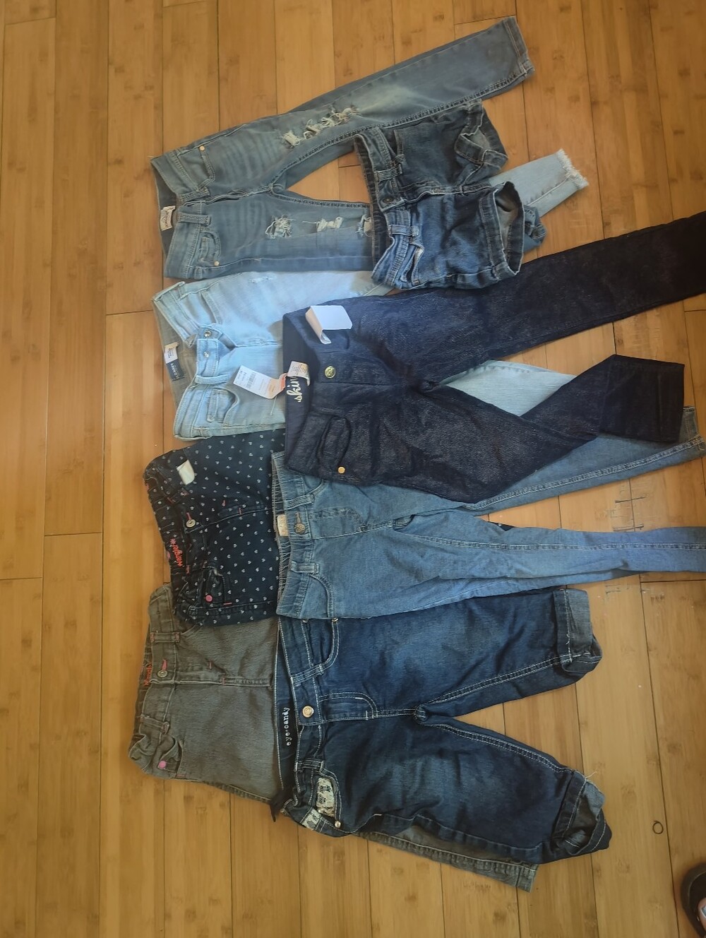 Lot of Mixed Denim Jeans - Multiple Blue Washes
